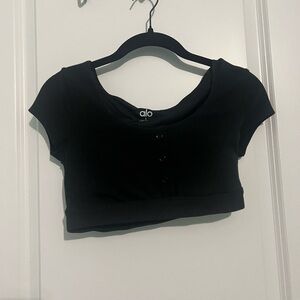 Alo Black Top Size Small